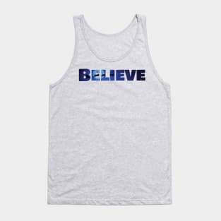 Believe Christmas Santa Claus Kids Adult Gift Tank Top